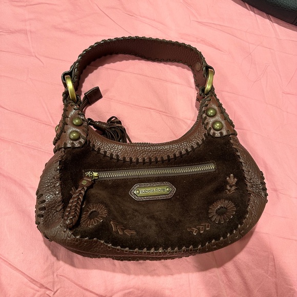 Isabella Fiore Brown Leather/suede purse - Picture 5 of 8